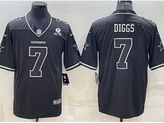 Dallas Cowboys #7 Trevon Diggs Lights 2.0 Limited Jersey Black