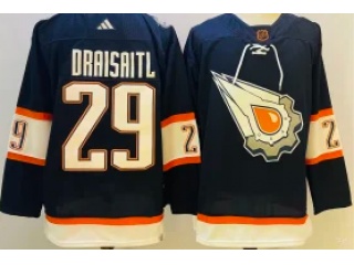 Adidas Edmonton Oilers #29 Leon Draisaitl 2023 Reverse Jersey Blue