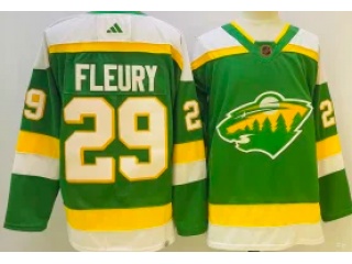Adidas Minnesota Wild #29 Marc-Andre Fleury 2023 Reverse Jersey Green