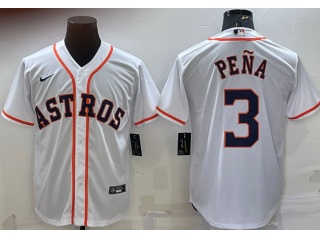 Nike Houston Astros #3 Jeremy Pena Cool Base Jersey White 