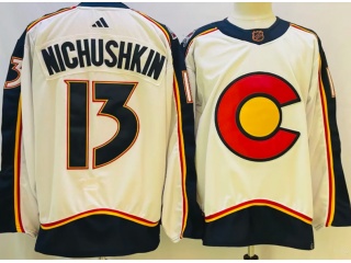 Colorado Avalanche #13 Valeri Nichushkin 2023 Reverse Jersey White 