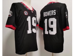 Georgia Bulldogs #19 Brock Bowers 100th Anniversary Limited Jersey Black