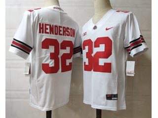 Ohio State Buckeyes #32 TreVeyon Henderson Limited Jersey White