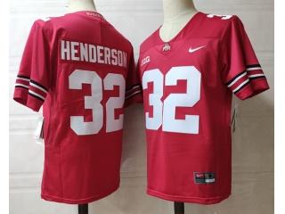 Ohio State Buckeyes #32 TreVeyon Henderson Limited Jersey Red