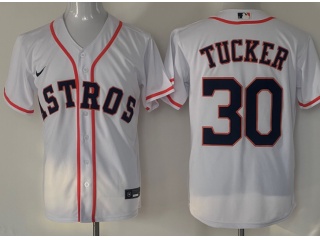 Nike Houston Astros #30 Kyle Tucker Cool Base Jersey White