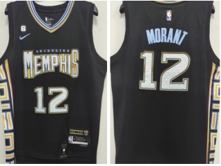 Nike Memphis Grizzlies #12 Ja Morant 22-23 City Jersey Black
