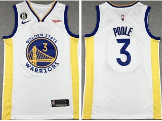 Nike Golden State Warriors #3 Jordan Poole 2022-23 Jersey White