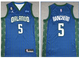 Nike Orlando Magic #5 Paolo Banchero 2022-23 Season Jersey Blue 