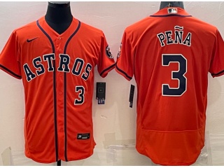 Nike Houston Astros #3 Jeremy Pena Flexabse Jersey Orange