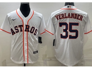  Nike Houston Astros #35 Justin Verlander Cool Base Jersey White 