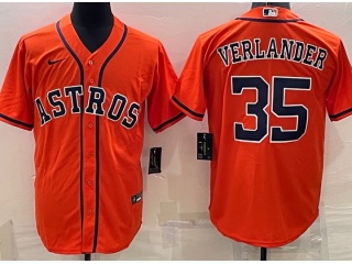 Nike Houston Astros #35 Justin VerlanderCool Base Jersey Grey 