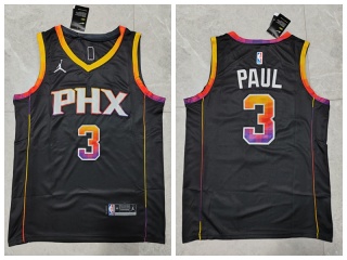 Jordan Phoenix Suns #3 Chris Paul 2022-23 Jersey Black