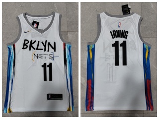 Nike Brooklyn Nets #11 Kyrie Irving 2022-23 City Jersey White