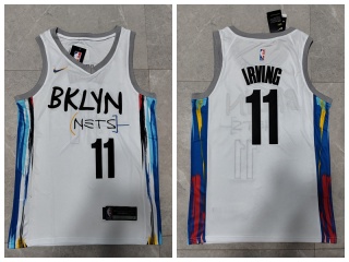 Nike Brooklyn Nets #11 Kyrie Irving 2022-23 City Jersey White