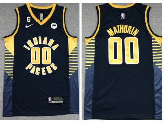 Nike Indiana Pacers #00 Bennedict Mathurin 2022-23 Jersey Blue