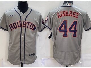 Nike Houston Astros #44 Yordan Alvarez Flexbase Jersey Grey 