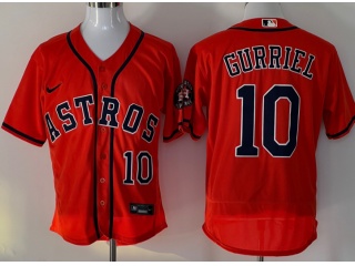 Nike Houston Astros #10 Yuli Gurriel Flexbase Jersey Orange