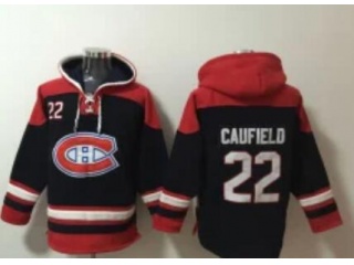 Montreal Canadiens #22 Cole Caufield Hoodie Black