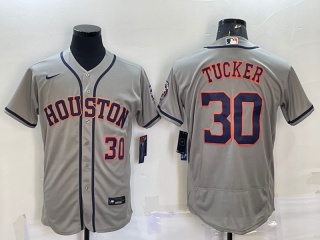 Nike Houston Astros #30 Kyle Tucker Flexbase Jersey Grey