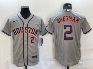 Nike Houston Astros #2 Alex Bregman Flexbase Jersey Grey