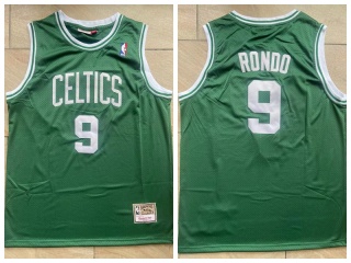 Boston Celtics #9 Rajon Rondo Throwback Jersey Green
