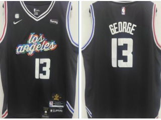 Nike Los Angeles Clippers #13 Paul George 2022-2023 City Jerseys Black