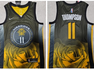 Nike Golden State Warriors #11 Klay Thompson 2022-23 City Jersey Black 