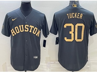 Nike Houston Astros #30 Kyle Tucker 2022 All Star Jersey Grey