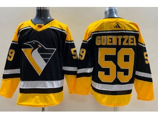 Adidas Pittsburgh Penguins #59 Jake Guentzel 2023 Reverse Jersey Black
