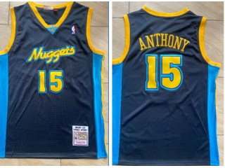 Denver Nuggets #15 Nikola Jokic Throwabck Jersey Dark Blue 