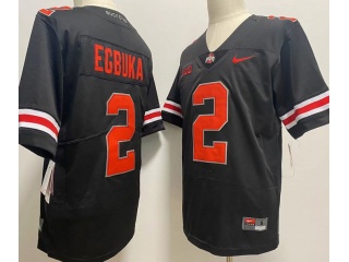 Ohio State Buckeyes #2 Emeka Egbuka Limited Jersey Black 