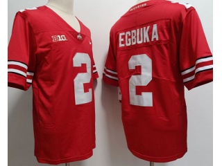 Ohio State Buckeyes #2 Emeka Egbuka Limited Jersey Red