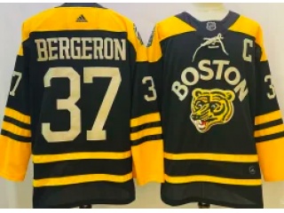Adidas Boston Bruins #37 Patrice Bergeron Classic Jersey Black