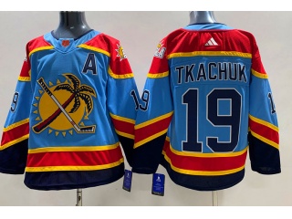 Addidas Florida Panthers #19 Matthew Tkachuk  2023 Reverse Jersey Blue