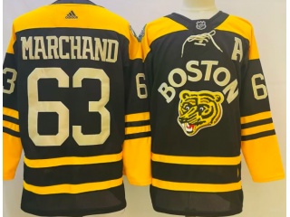 Adidas Boston Bruins #63 Brad Marchand Classic Jersey Black