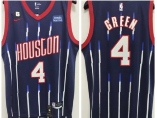 Nike Houston Rockets #4 Jalen Green 2022-2023 City Jerseys Blue