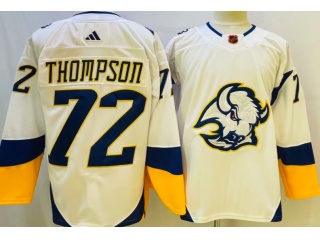 Adidas Buffalo Sabres #72 Tage Thompson 2023 Reverse Jersey White