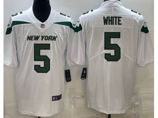 New York Jets #5 Mike White Vapor Limited Jersey White 