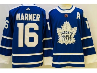 Adidas Toronto Maple Leafs #16 Mitch Marner 2023 Reverse Jersey Blue