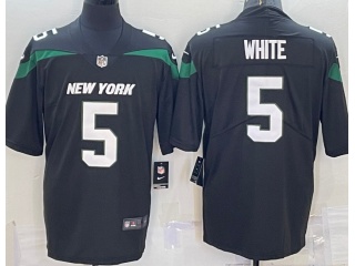 New York Jets #5 Mike White Vapor Limited Jersey Black