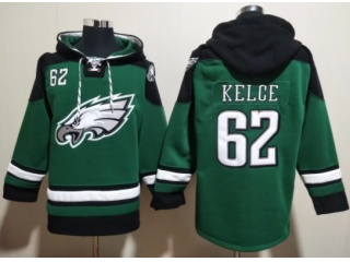 Philadelphia Eagles #62 Jason Kelce Hoodie Green