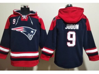 New England Patriots #9 Matthew Judon Hoodie Blue