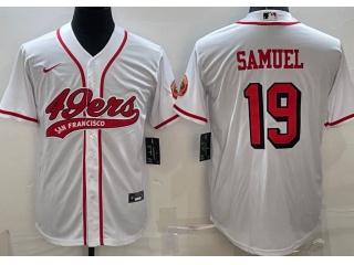 San Francisco 49ers #19 Deebo Samuel Color Rush Baseball Jersey White