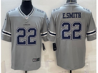 Dallas Cowboys #22 E.Smith Limited Jersey Grey