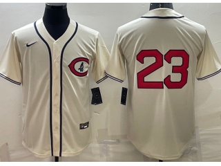 Nike Chicago Cubs #23 Ryne Sandberg of Field Jersey Cream