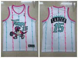 Toronto Raptors #15 Vince Carter Jersey Tampa White City