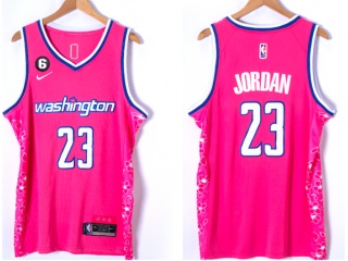 Nike Washington Wizards #23 Michael Jordan 2022-23 City Jersey Pink