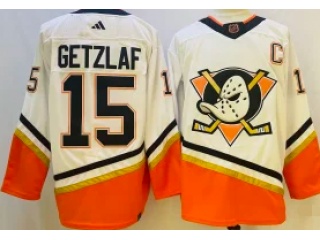 Anaheim Mighty Ducks #15 Ryan Getzlaf 2023 Reverse Jersey White