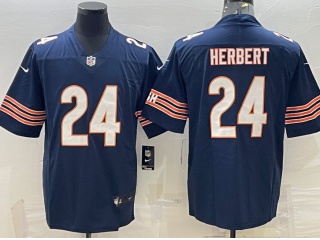 Chicago Bears #24 Khalil Herbert Men's Vapor Untouchable Limited Jersey Blue 