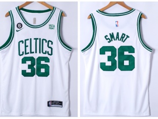 Nike Boston Celtics #36 Marcus Smart 75th Jersey White